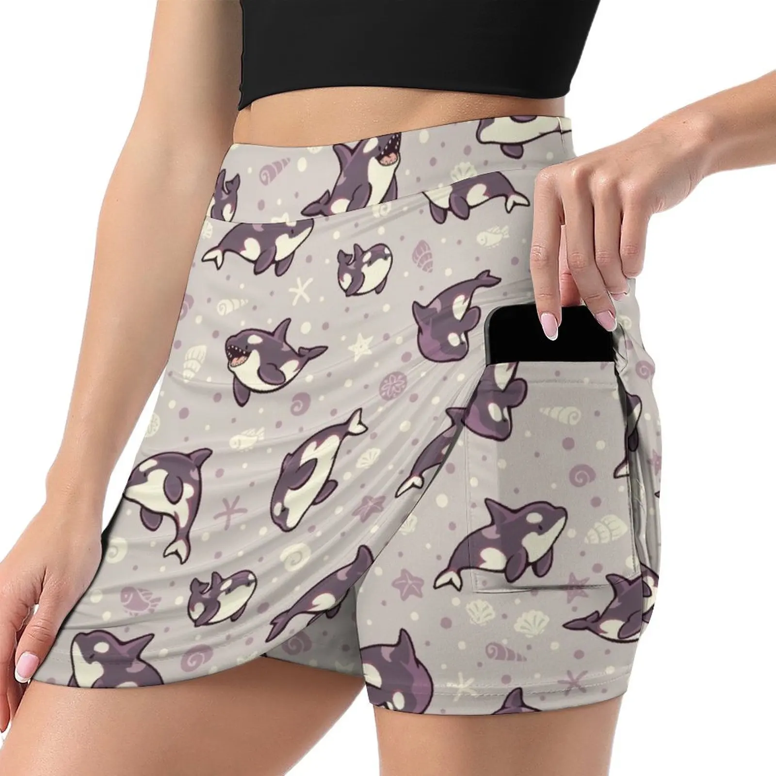 Jelly bean orcas Mini Skirt Female clothing women's summer clothing 2025