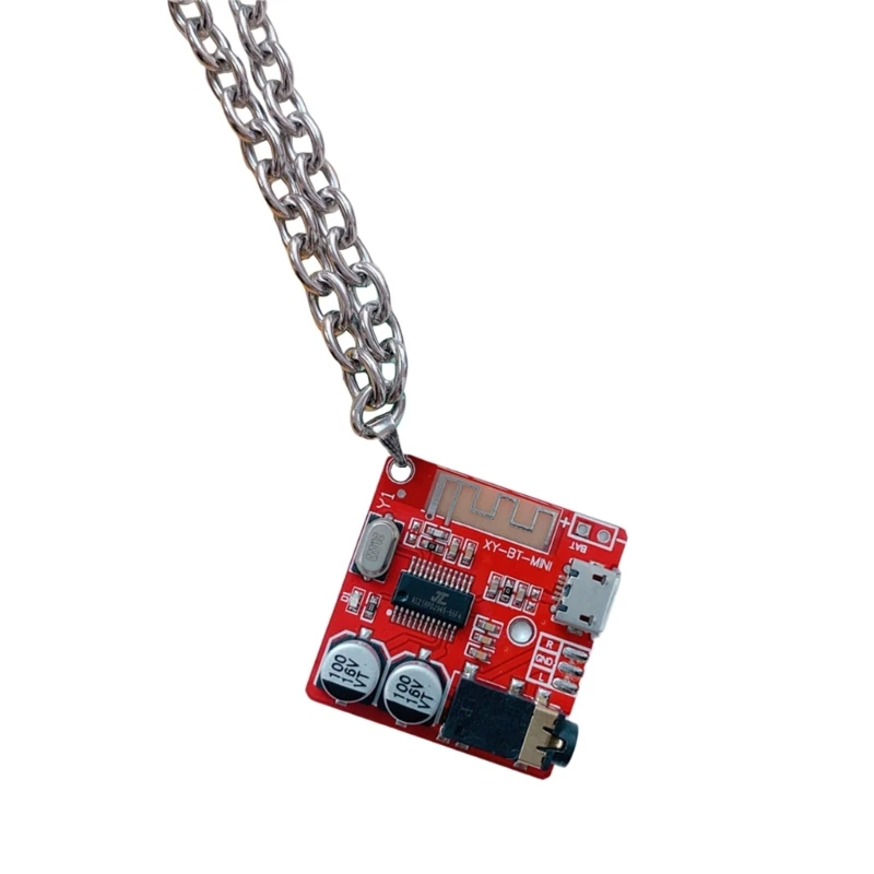 Circuits Board Pendant Necklace Electronic Chip Pendant Necklace Dropship