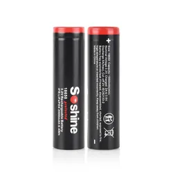 Soshine 2PCS/LOT 18650 3.2V 2000mAh LiFePO4 Rechargeable Battery With Protected