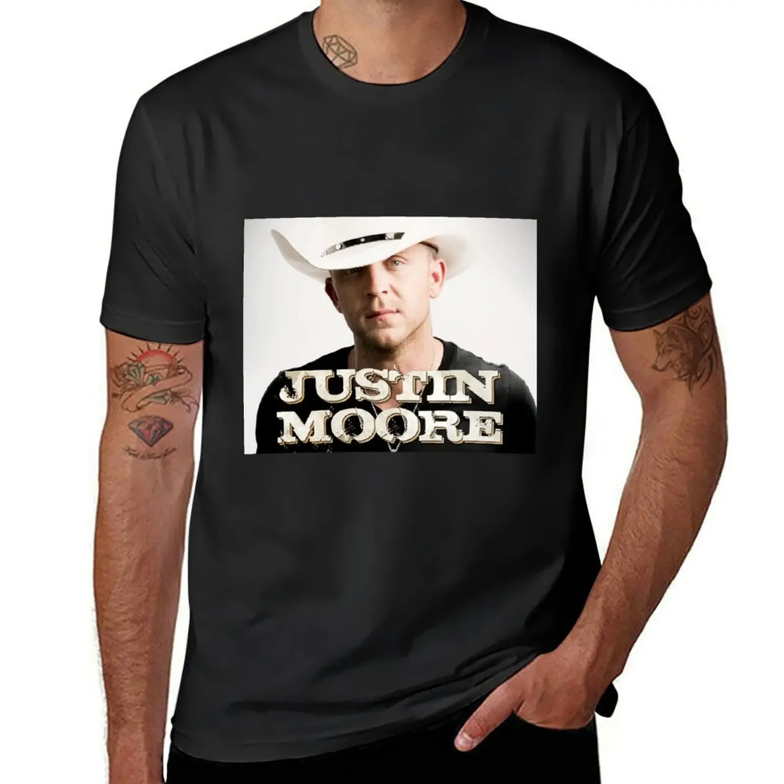 JUSTIN MOORE T-Shirt cute clothes customs design your own customs boys whites heavyweight t shirts for men