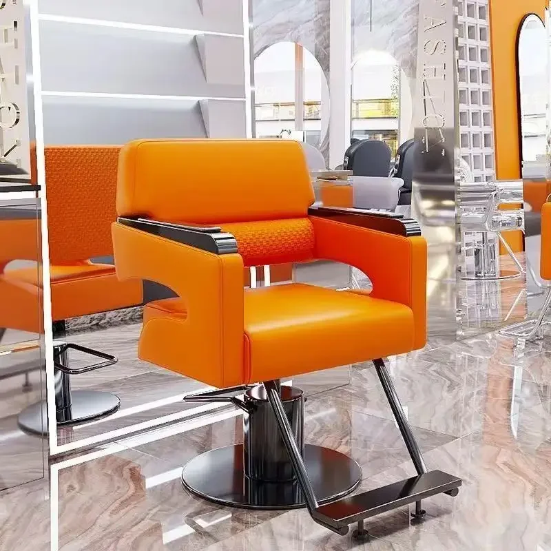 Salon Professional Modern Barber Chairs Space Saving Footrest Unique Salon Chairs Comfortable Chaise De Coiffure Salon Furniture