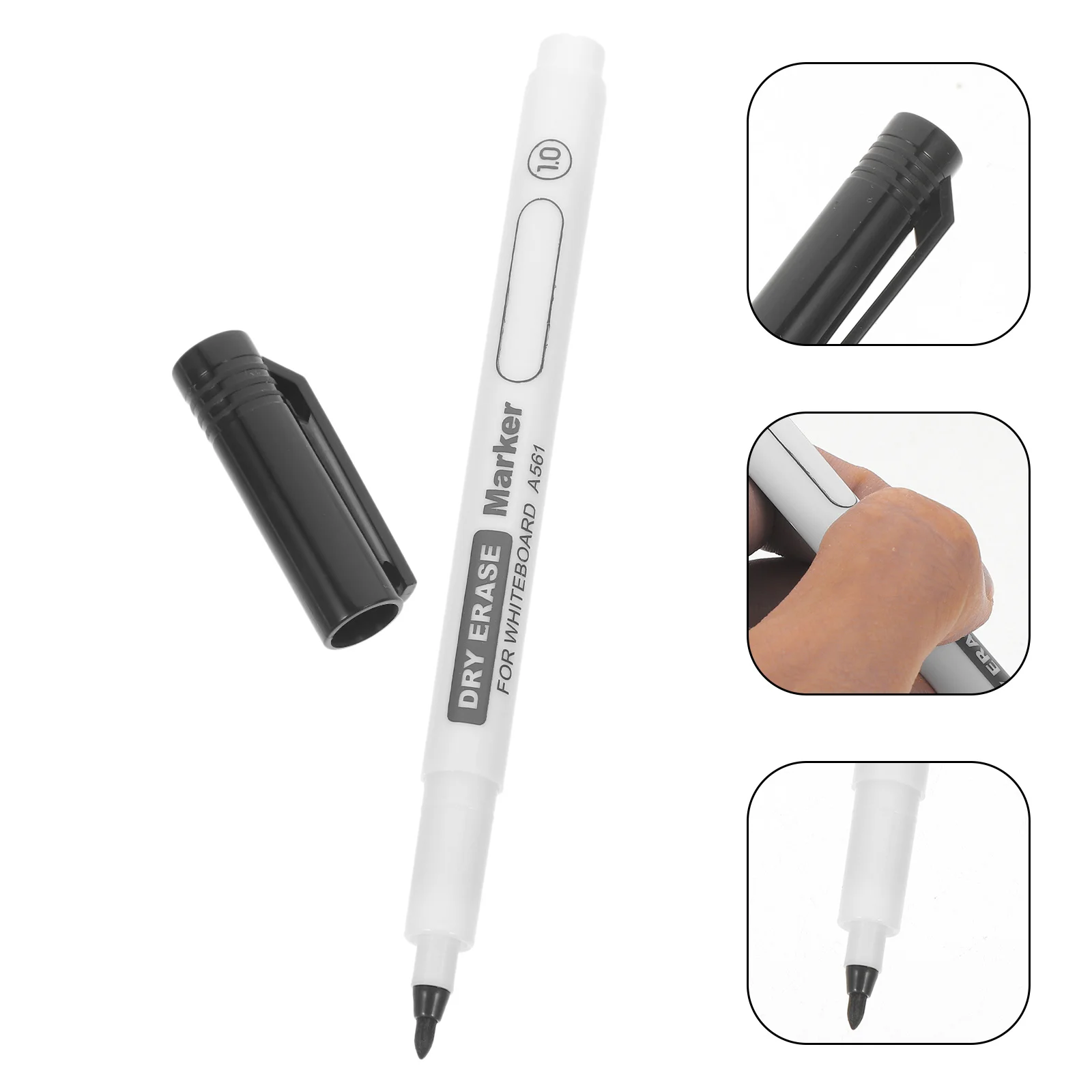 

12Pcs Writing Marker Pen Comfortable Grip Fade Resistant Perfect for Desktop Whiteboards White Board Marker Pen