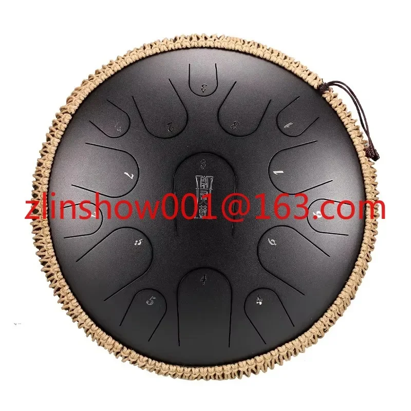 Handmade hand pot, steel tongue drum, percussion instrument with 14 '' and 15 notes