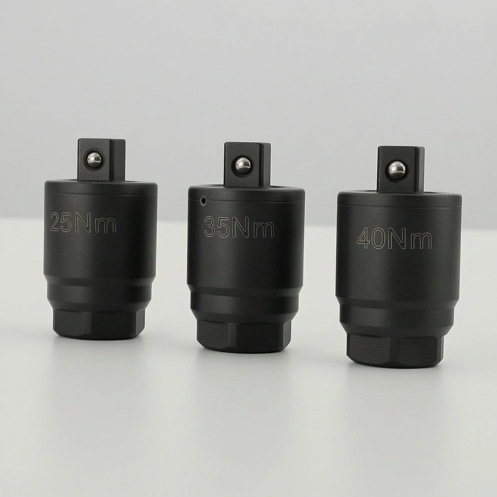 3 Pieces Oil Filter Tightening Force Adapter Black Steel Tightening Force-Limiting Adapter High-Strength Corrosion-Resistant