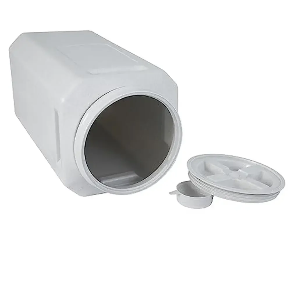 Contenitore ermetico per la conservazione degli alimenti per animali domestici, realizzato negli Stati Uniti, con chiusura a prova di parassiti, da 80 libbre