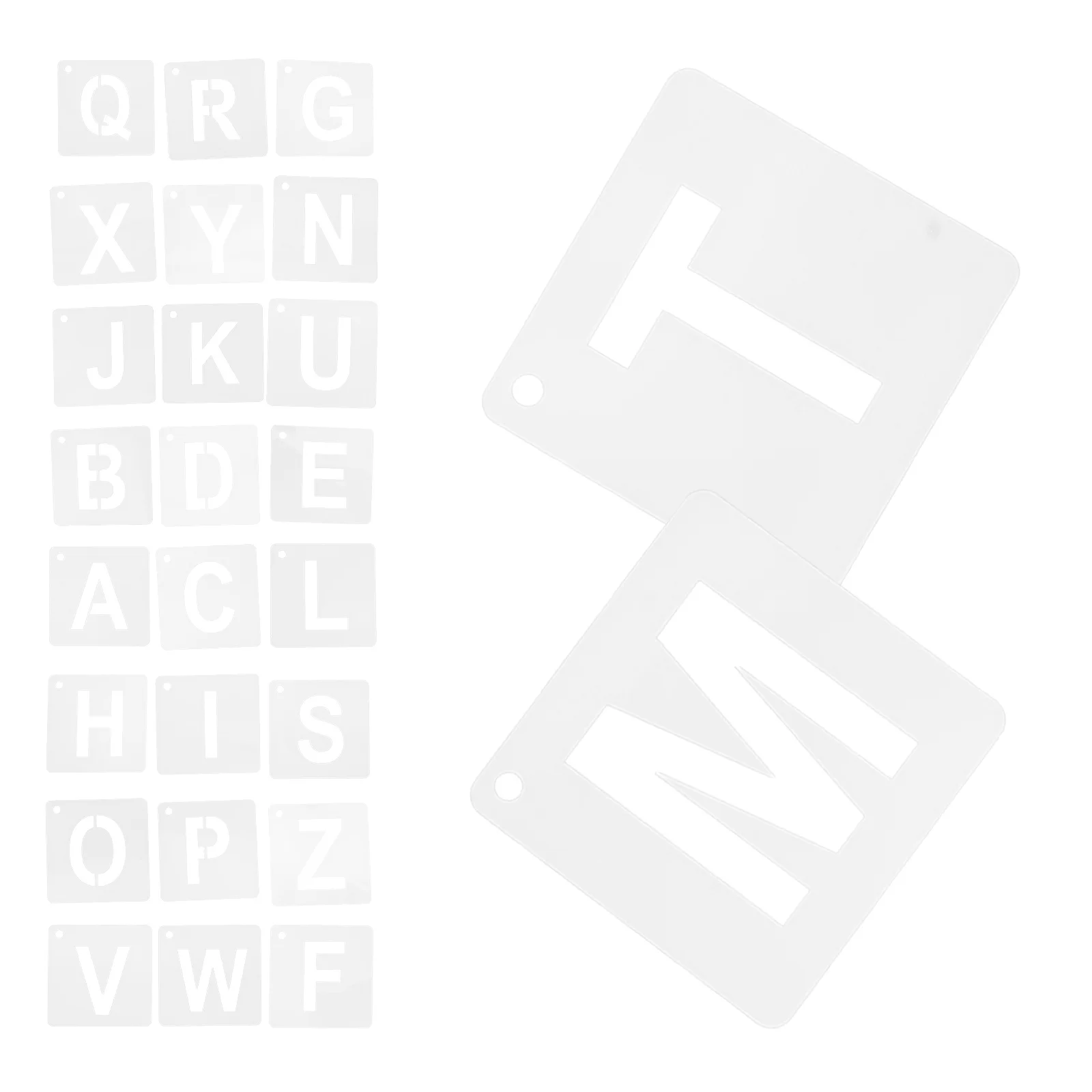 

Alphabet Stencils Templates Large Letters for Painting Creative Hollowed Designs Easy Clean Reusable Ideal Journaling Wall