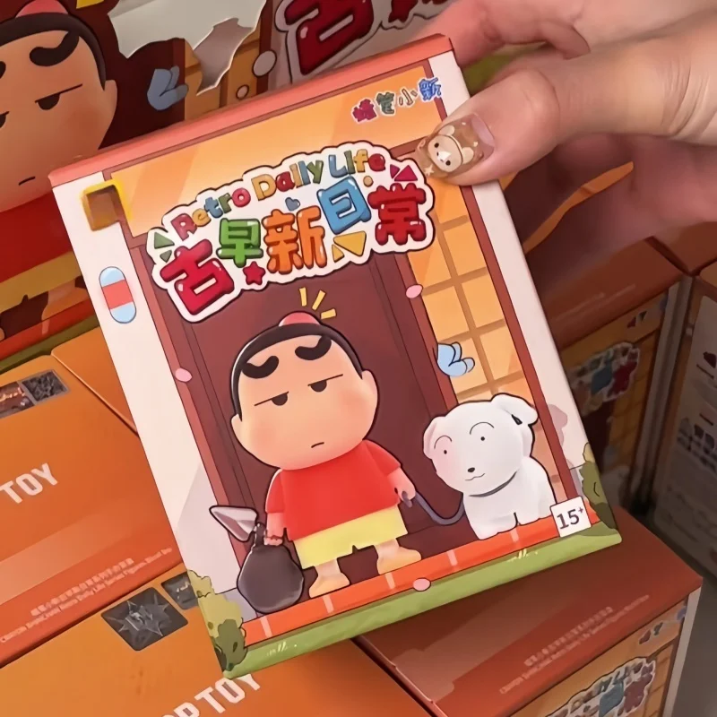 

Новинка 2026: Оригинальные фигурки Крэйон Шин-Чан из серии «Ежедневная жизнь древнего Шин», коллекционные фигурки в закрытых коробках, ПВХ, декор для рабочего стола, подарки для детей