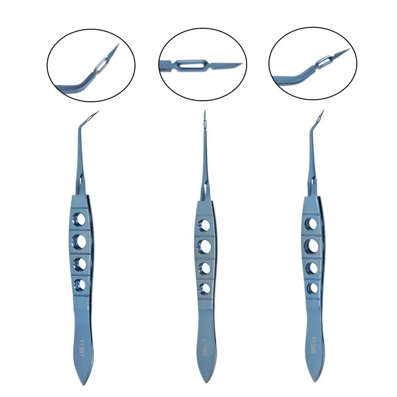 Curved/straight/angle ophthalmic forceps akahoshi prechopper tweezer ophthalmic titanu oční víčko nástroje ophthalmic měřici zařízení