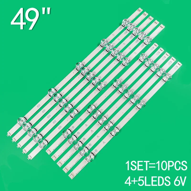 

10pcs LED stripe lighting for LG 49LB620V innotek DRT 3.0 49 "A B 49LB552 49LB629V 6916L 1788A 1789A 49