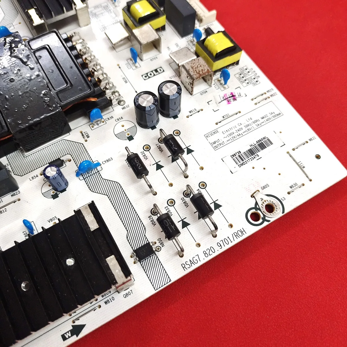 Good quality Original RSAG7.820.9701/ROH Power Board for 70V1F-S HLL-5865WA CQC16134139053 70H78G 70H6570G 70A6G