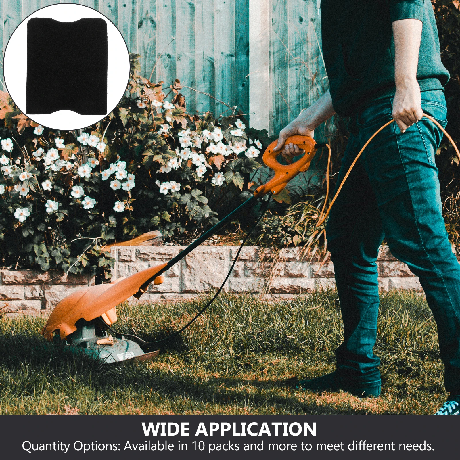 10 قطعة فلتر الهواء الرغوي استبدال جزازة العشب الإسفنج الأنظف معدات العشب اكسسوارات لأدوات المحرك حديقة