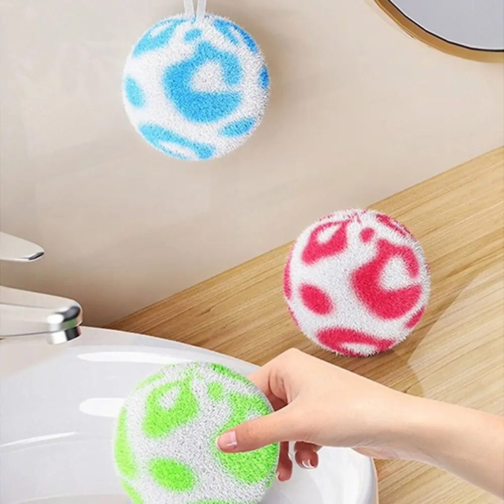 Creative Soft Desktop Cleaning Ball No Shedding Cleaning Tool Washbasin Faucet Brush Bathroom Sink Brush for Home