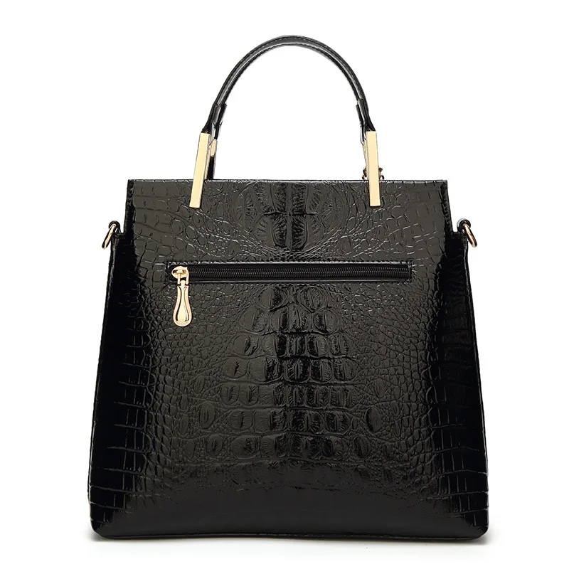 Patent Leather Women's handbag crocodile pattern shoulder bags for woman 2020 luxury handbags women bags designer bolsa feminina