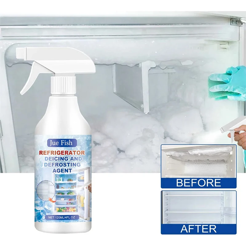 1/2pcs Refrigerator Defrosting Deicing Agent Rapid-penetration Long-lasting Antifreeze Fresh Spray Household Cleaing Accessories