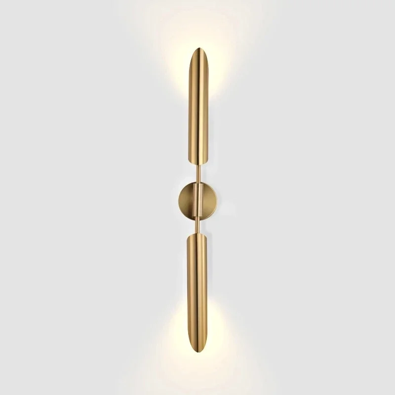 Postmodern Gold LED Wall Lamp Indoor Copper Wall Light Bedside Sconce For Living Dining Room Bedroom Background Lamp wall light
