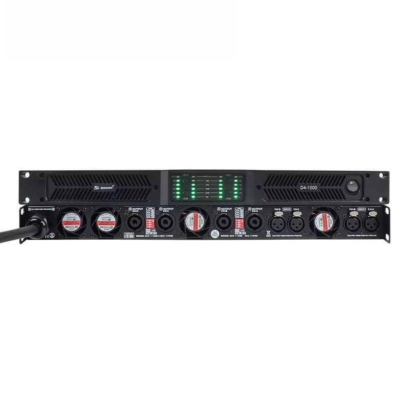 

Sinbosen Professional Sound Audio Pa Amplifier 4 Ohm 2500w D4-1500 Class D Amplifier For Home Use