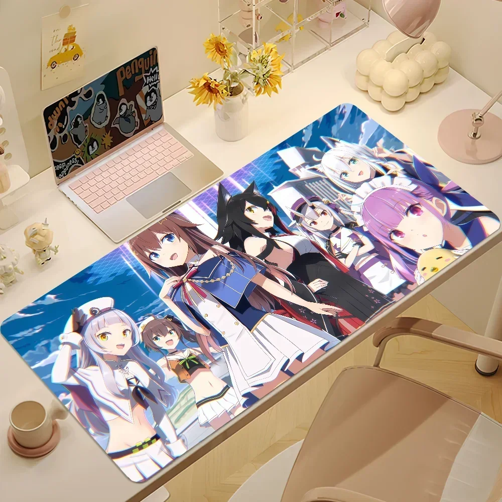 CIFBUY Hololive Large Mouse Pad, Vtuber Summer Group Art Keyboard Mat for Gaming Desk Bedroom Office