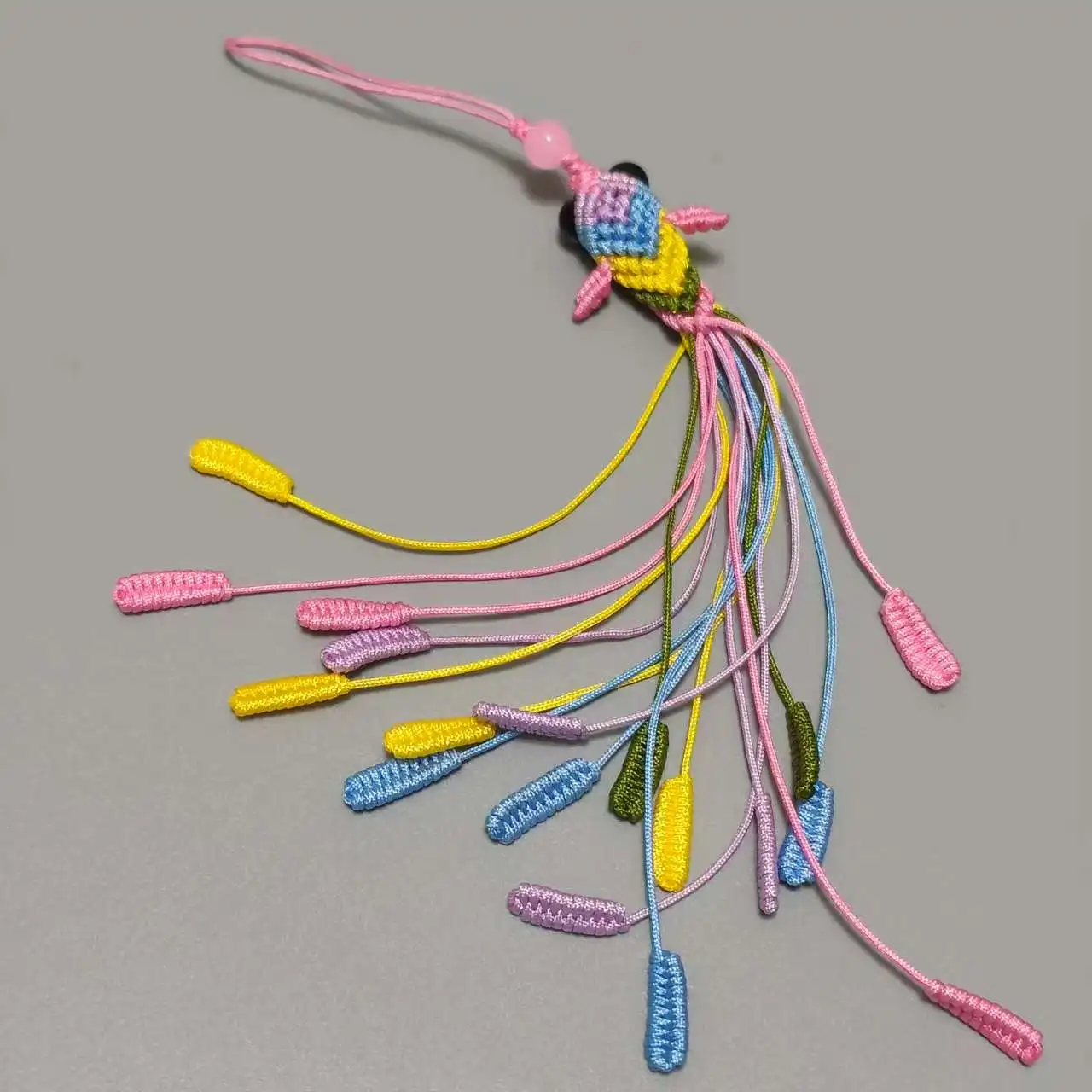 

Pure Handmade Rope Goldfish Three-dimensional fishPendant Mobile Phone Key Hanging