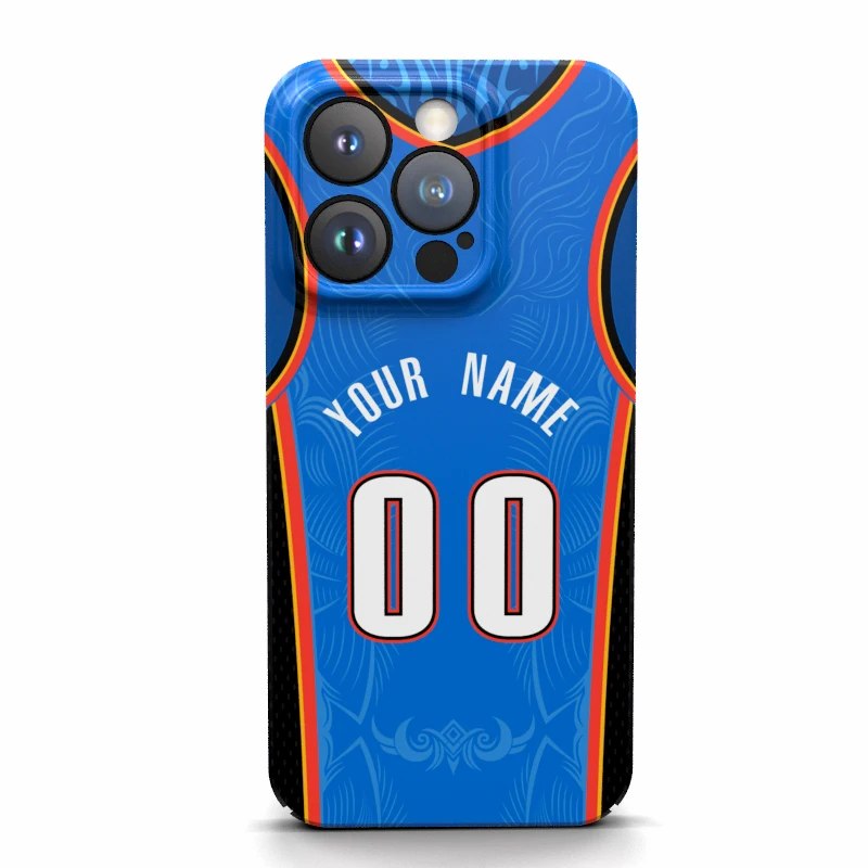 Oklahoma City Custom Cover Case Name Number Jerseys Game Usa Basketball For Iphone 16 15 14 Pro Max 13 12 11 Mini X Xs Xr 8 Plus