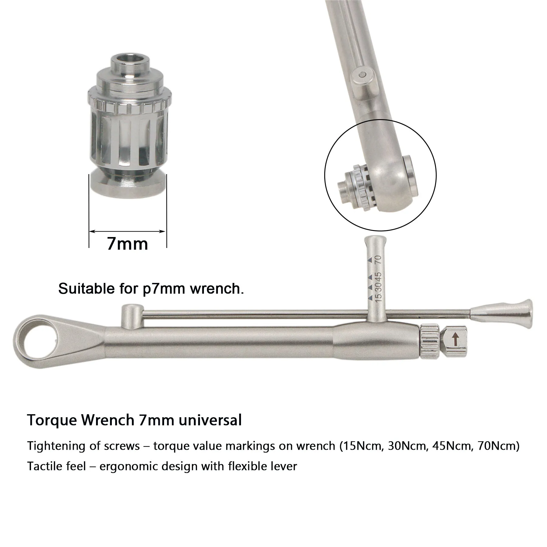 

Dental Implant Torque Wrench Manual Adapter Ratchet Tools Prosthetic Machine Screwdriver