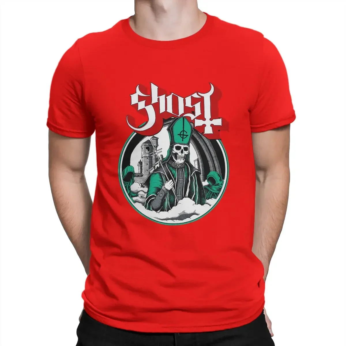 2024 Ghost BC Fashion Tees Short Sleeve Crew Neck T-Shirts Cotton Party Tops Papa Emeritus Ghost Ghost B C Men T Shirts