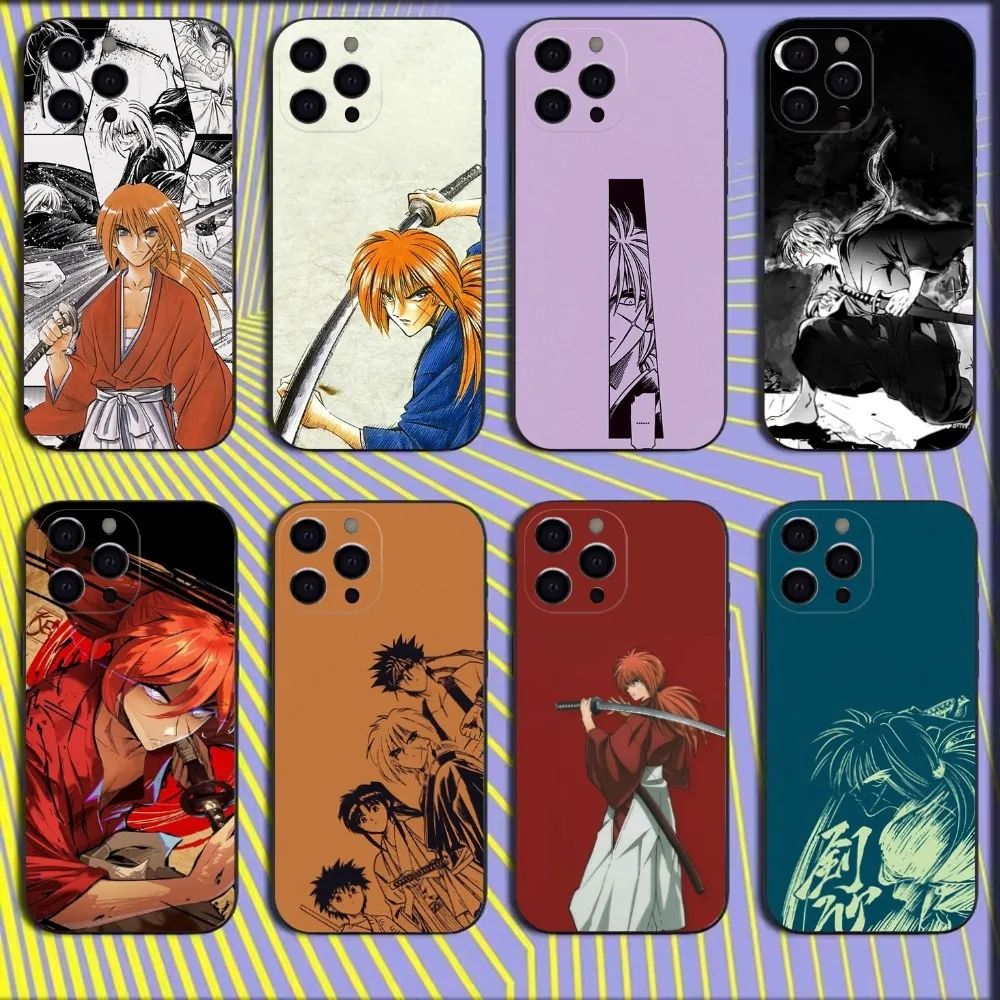 

R-Rurouni Kenshin Phone Case For iPhone 16,15,14,13,12,11,Mini,Pro,SE,MAX White Matte Shockproof Cover