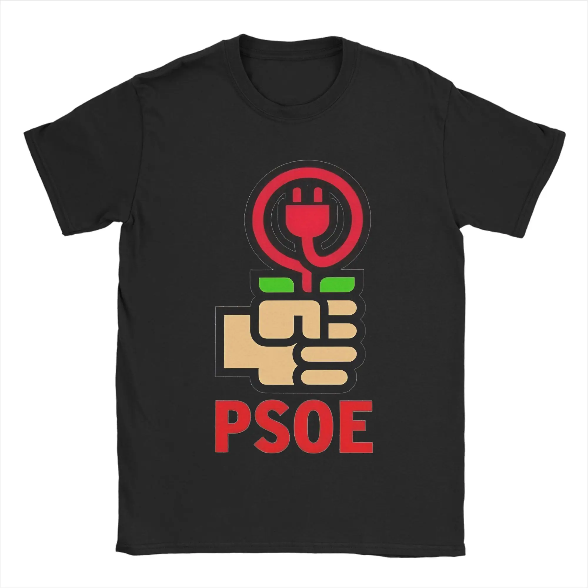 Camiseta extragrande de verano con logotipo de PSOE, camisetas Hippie de Pedro Sanchez, camiseta de algodón puro para adultos Y2K, camisetas divertidas de manga corta