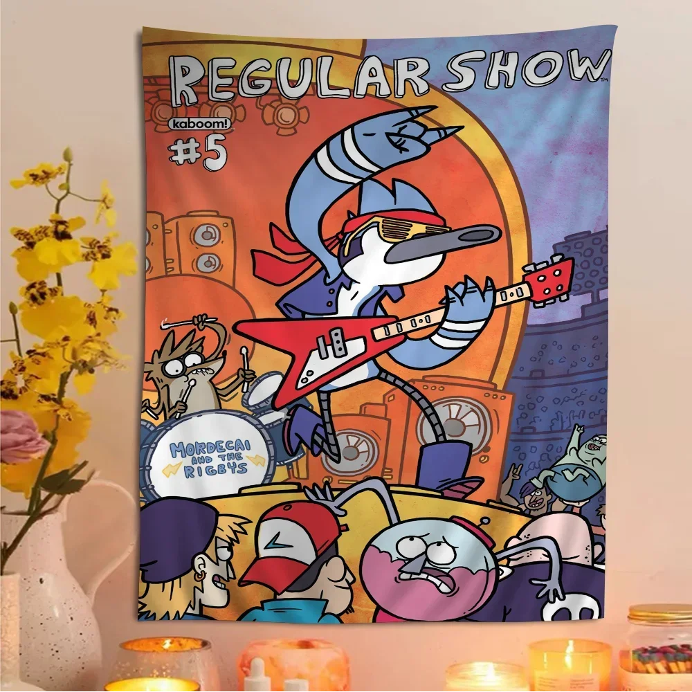 R-Regular Cartoon Show Anime Tapisserie Kunst Science Fiction Zimmer Home Decor Wandkunst Dekor für Wohnzimmer Zuhause