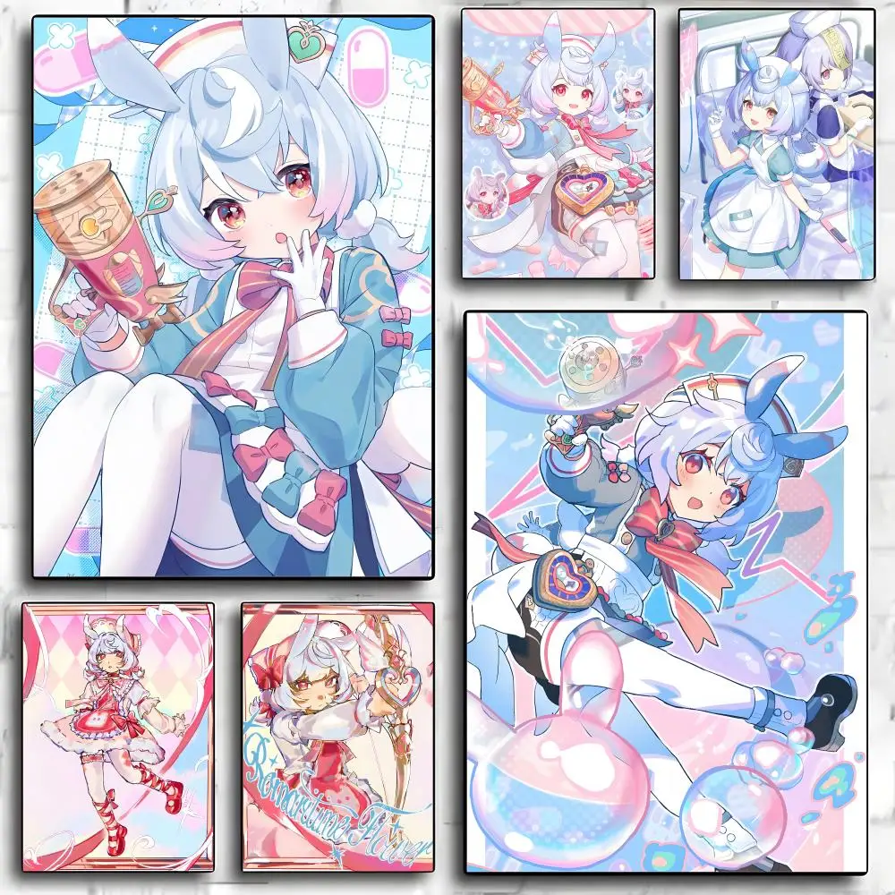 Game G-Genshin Impact Poster Decorative Wall Art Stickers Mural Photo Print for Home Living Room Hallway Decor