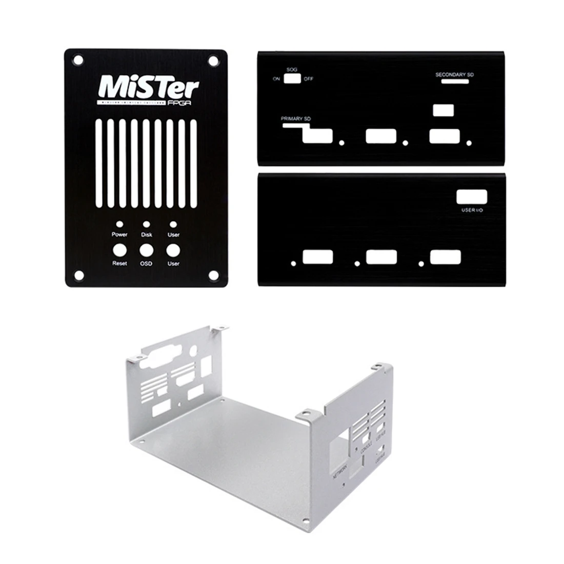 Étuis en métal bricolage pour kit Mister FPGA trempé pour Terasic DE10-Nano Mister airies USB Accessoires de jeu-Noir