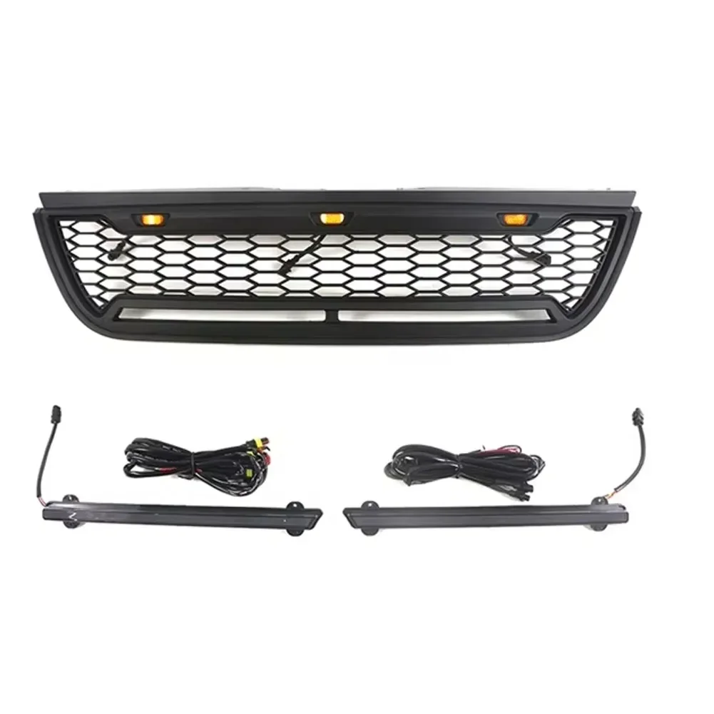 Front bumper grille accessories modification decoration Fit for Ford Explorer 2002-2005 with LED lights 2003