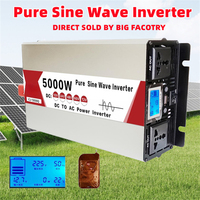 Inverter 12v 220v Pure Sine Wave 4000W 5000W 24V 48V To 110V 230V Voltage Converter Solar Power Car Inverter USB Charging