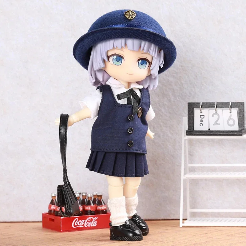 

OB11 Doll Clothing Mini Toy Accessories British Style Cute Kindergarten Doll Clothing BJD Doll Clothing Children Holiday Gift