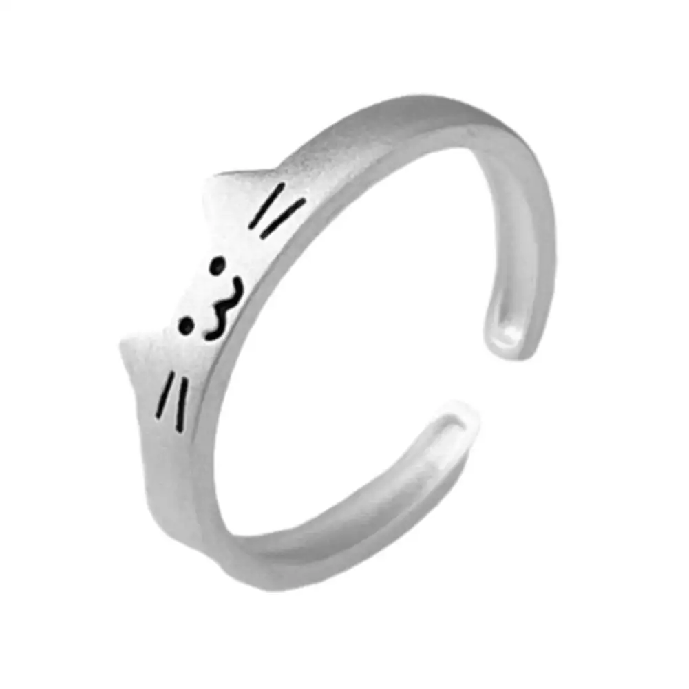 Niedliche Tier hunde katze offene Fingerringe für Männer Frauen Sommer mode neue Schmuck liebhaber Geschenk Party Geschenke m7h7