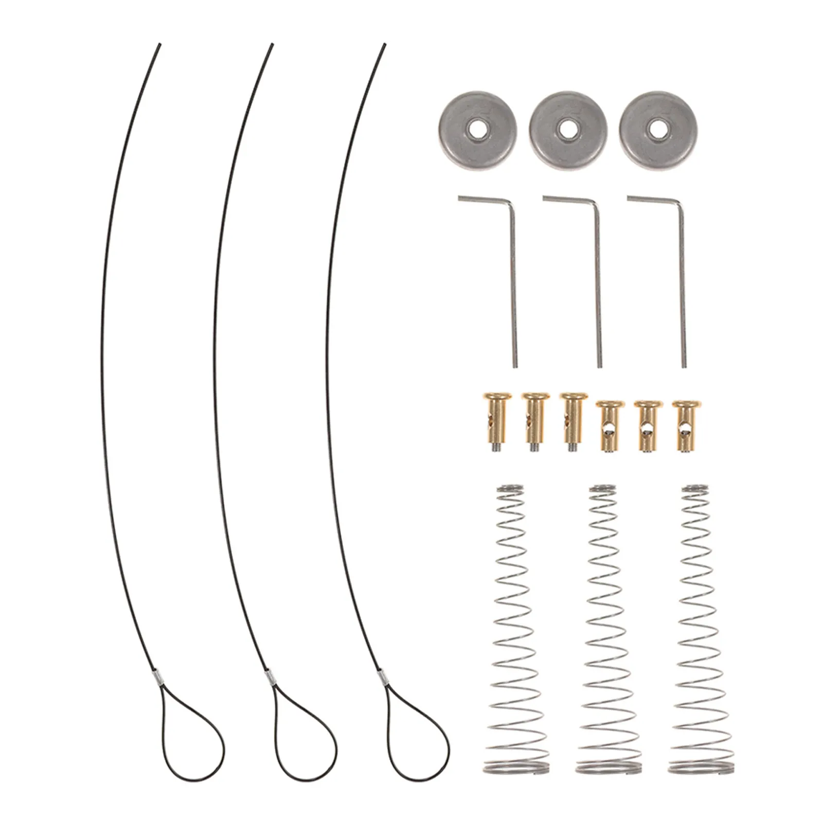 3Sets Spring Loaded Gate Cable Pull Latch Outdoor Hardware Heavy Duty Gate Opener for Wooden Metal Fence Garden Yard
