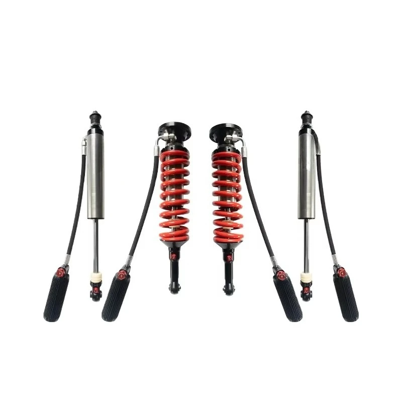 High quality compression adjustable coil shock absorber suitable for off-road vehicles, with fluid storage tank