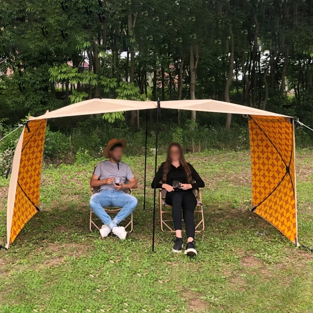 Beach Garden Pop Up Windshield Shelter Outdoor Picnic BBQ Windbreak Stable Screen Break Wall Arab Print Sun Protection