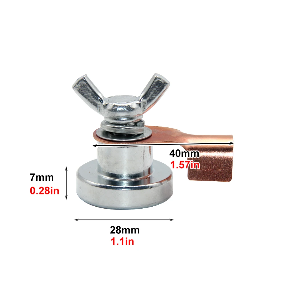 Mini 300A magnetische aardingskop grondapparaat lasmachine magneet aardedraad klem lasgereedschap accessoires