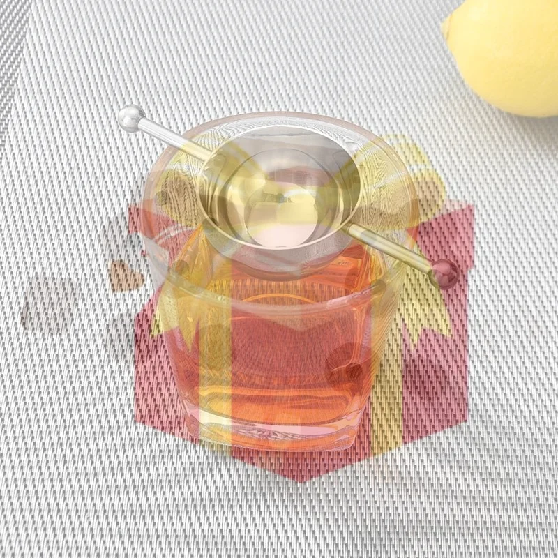 【HG】15/30ML Stainless Steel Cocktail Jigger For Precise Liquor Mixing Double Beads Measuring Cup Practical Bartenders Tool