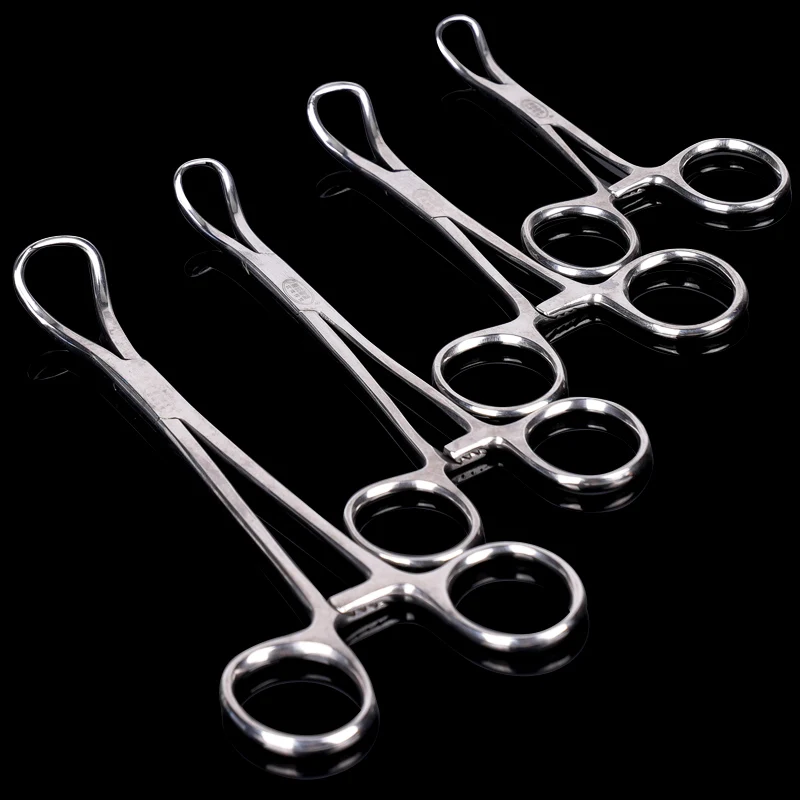 1pc Dental Surgical Tweezers Cloth Towel Clamp Forceps 9/11/14/16cm Pointed Napkin Pliers Stainless Steel Dentistry Instruments