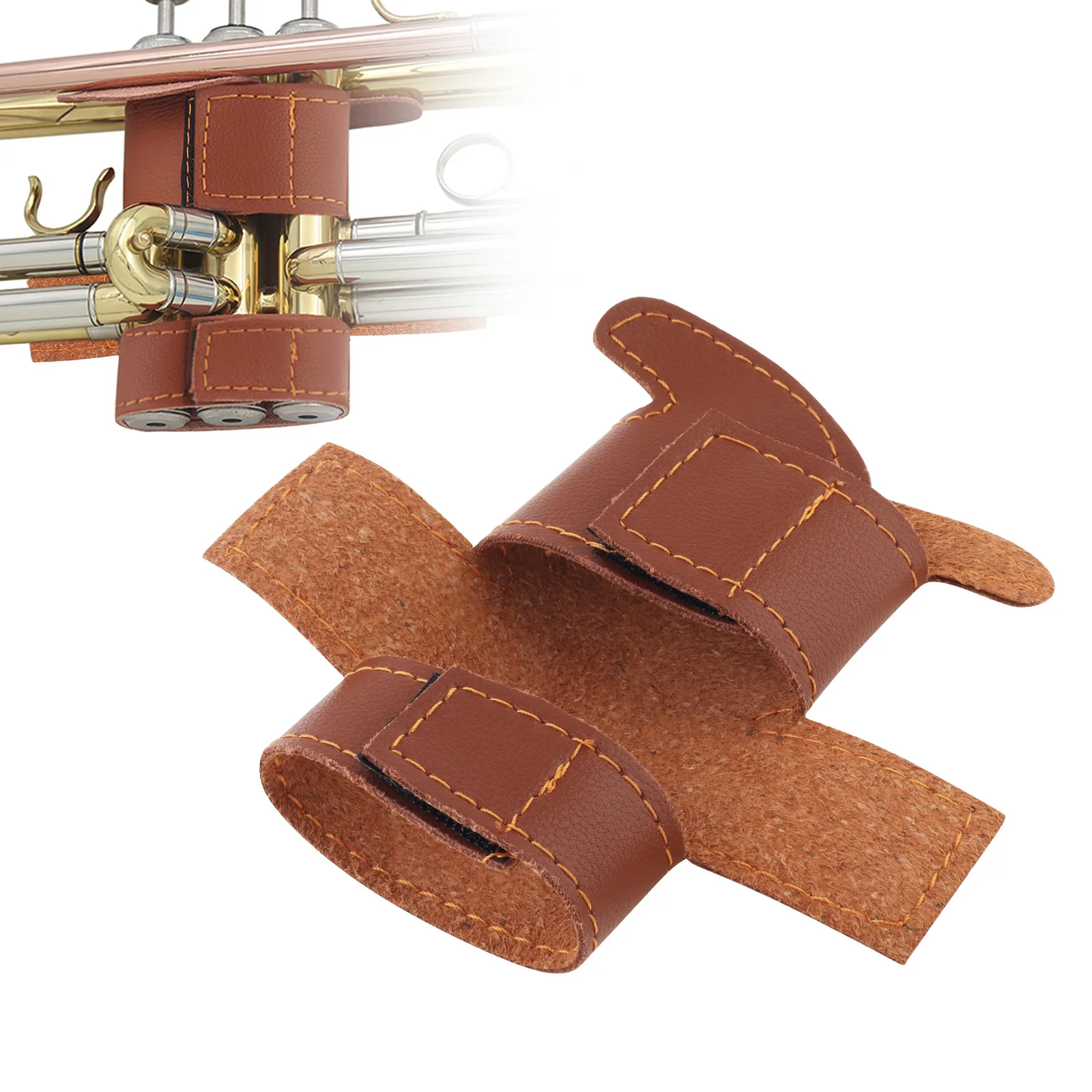 Professional Protective Brown Cover Case for Trumpet Synthetic Leather Musical Instruments Accessories