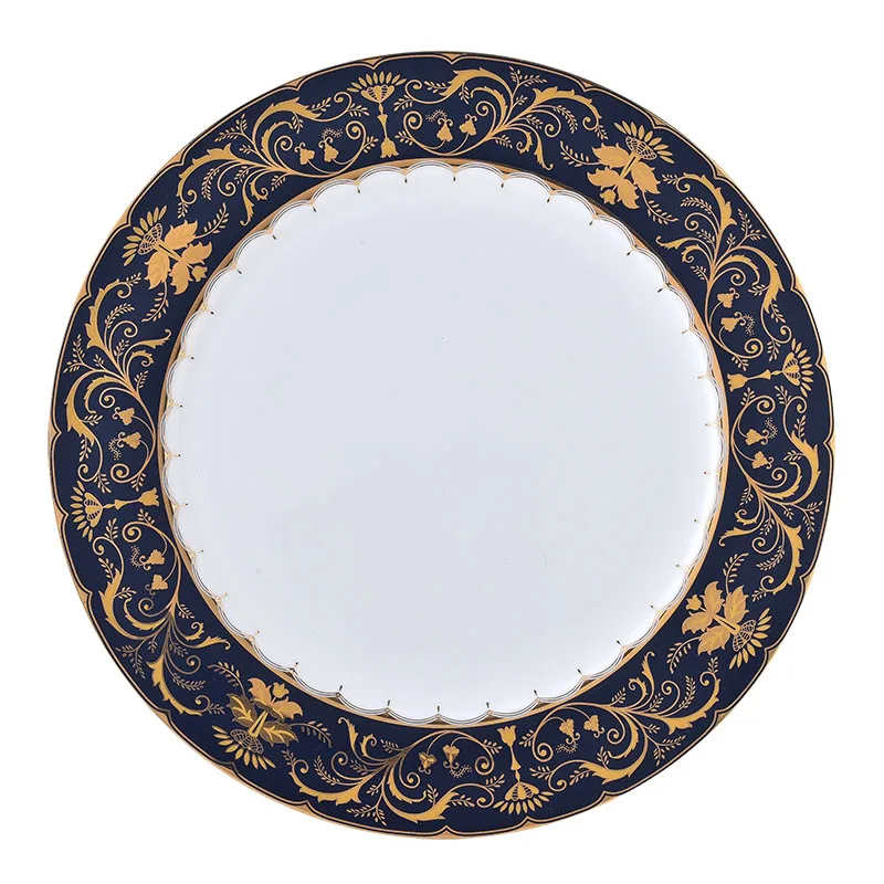 Bone China Round Western Plate Steak Disk Salad Fruit Plates Phnom Penh Dinner Plate Set Health and Safety Tableware