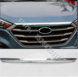 FOR HYUNDAI TUCSON TL 2015 2016 2017 2018 CHROME FRONT HOOD BONNET GRILL LIP MOLDING COVER TRIM GRILLE BAR GARNISH MESH STYLING