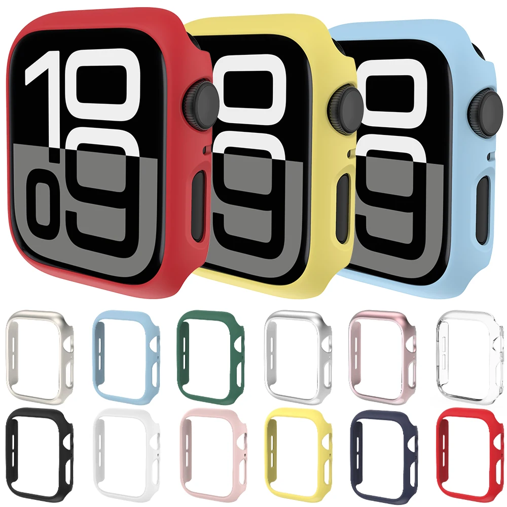 

42/46mm Apple 10 Series Case PC Half Wrap Frosted Model Case iWatch Se Protective Cover Frame for Apple Watch 10 Series Skeleton