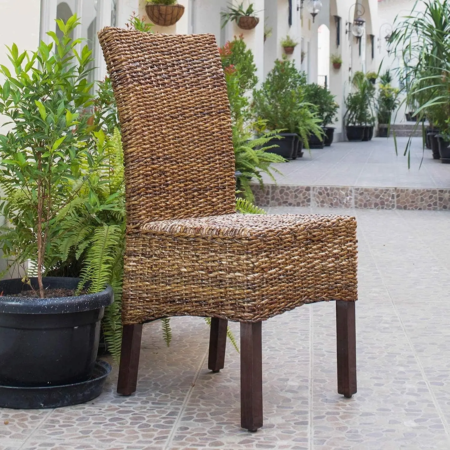 Caravan Furniture Piece Set of Two Arizona Abaca Dining Chairs 19