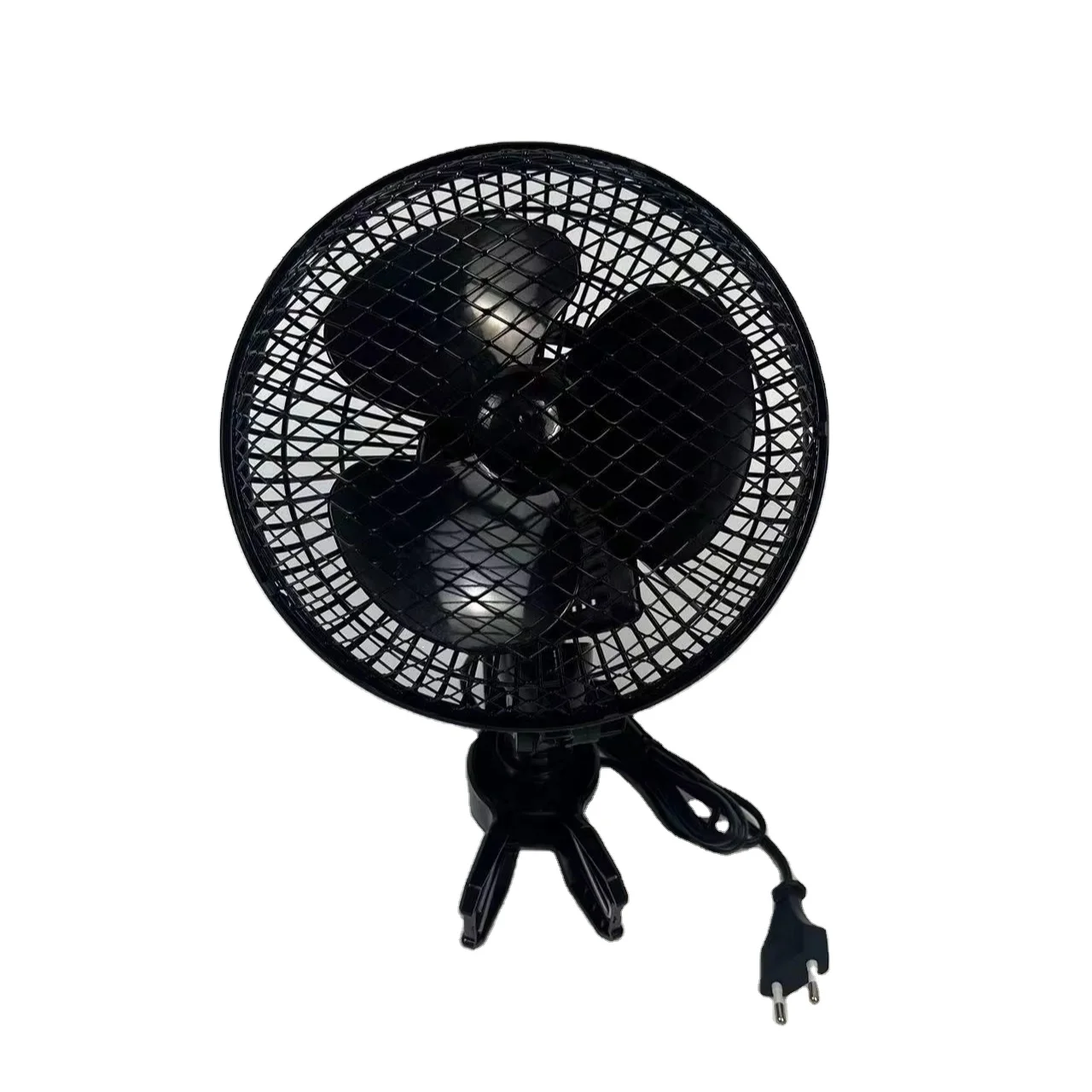 8 Inch Portable Clip Fan Strong Clamp Grip 360 Degree Rotation Two Speed Setting for Indoor Planting Tents Made Durable Plastic
