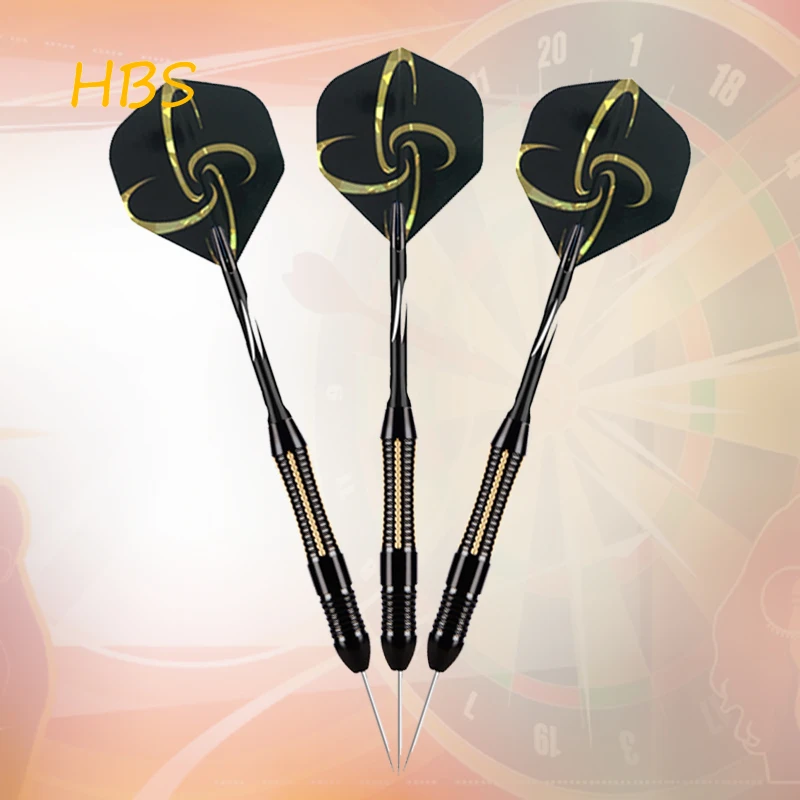 HBS 3PCS/SET Professional Brass Darts Aluminum Alloy Rod New Needle Tip Darts Indoor Entertainment Throwing Game