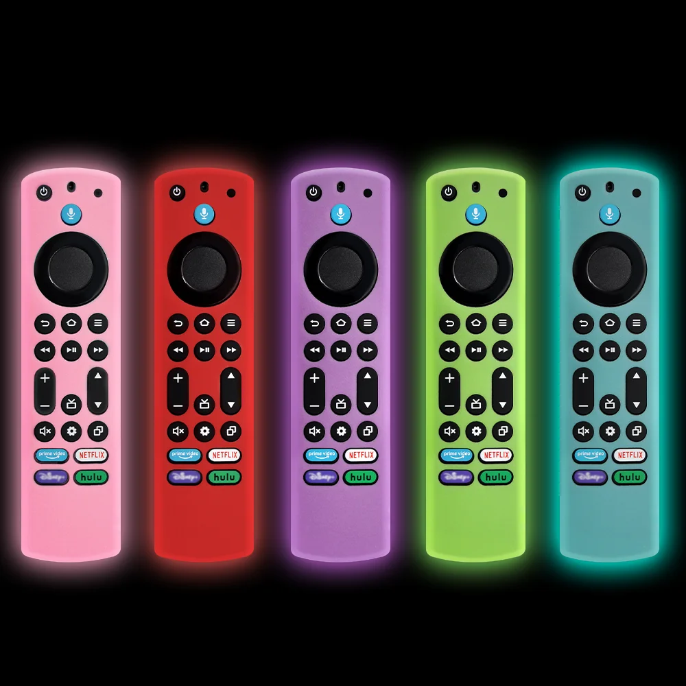 Silikon-Fernbedienungshülle für 2023 Fire TV Stick 4K Max 2. / Tanne TV Omni-Serie / FireTV 4-Serie Fernbedienung, leuchtet im Dunkeln – Detail 7