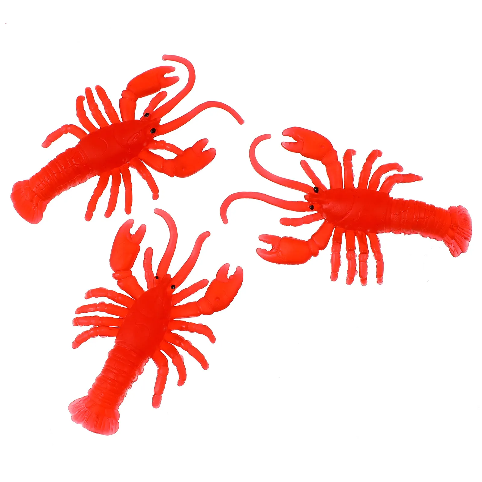 

12Pcs Soft Lobster Figures Lifelike Tentacle Teaching Aid Ocean Theme Party Decor for Kids Learning At Home