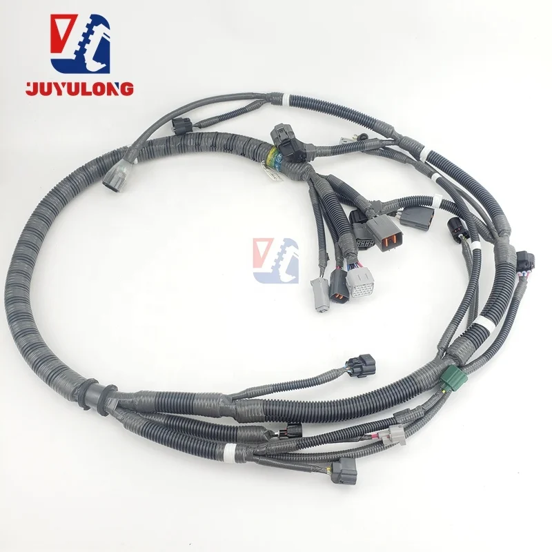 JUYULONG Excavator Parts ZAX240 330 360-3 4HK1 6HK1 Engine Wiring Harness for Hitachi Sumitomo Case Machinery engine parts